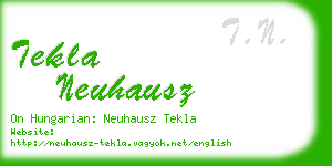 tekla neuhausz business card